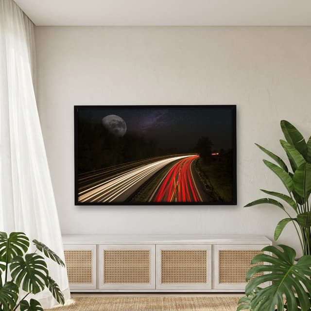 Quadro Decorativo Estrada Com Lua