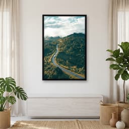 Quadro Decorativo Estrada Com Montanhas
