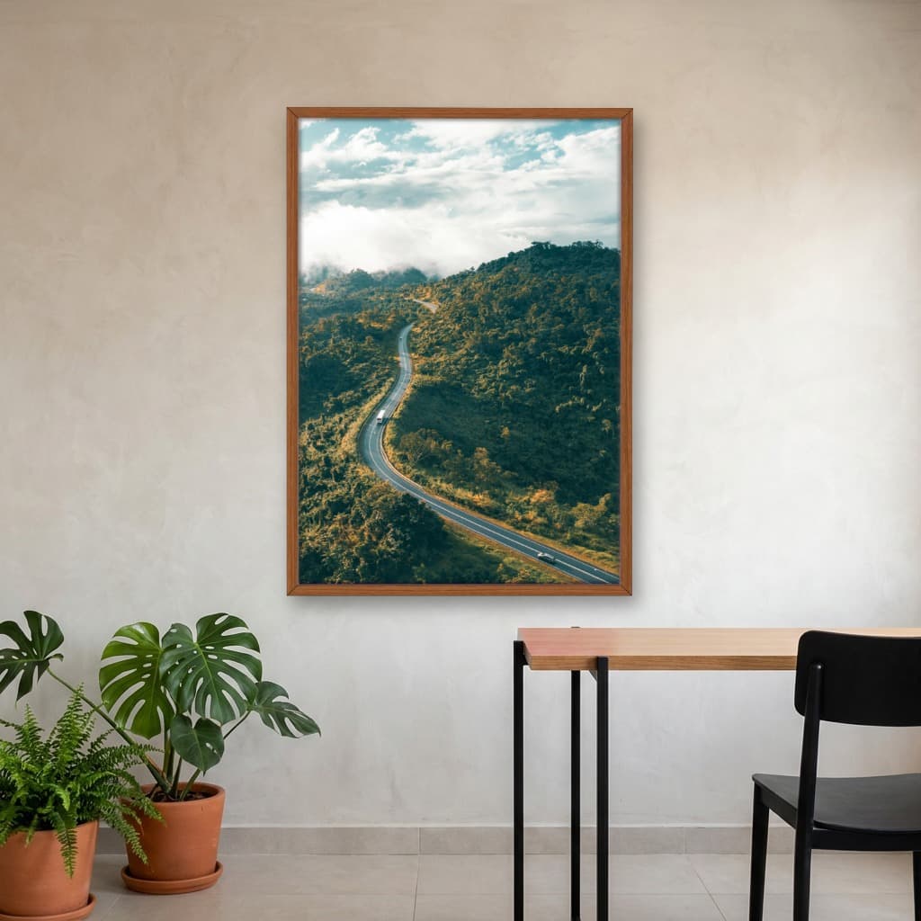 Quadro Decorativo Estrada Com Montanhas