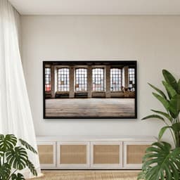 Quadro Decorativo Sala Com Janelas