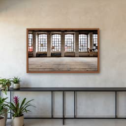 Quadro Decorativo Sala Com Janelas