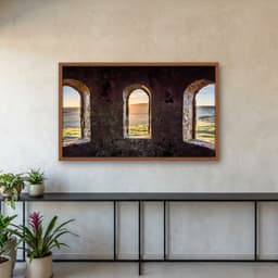 Quadro Decorativo Janela De Castelo