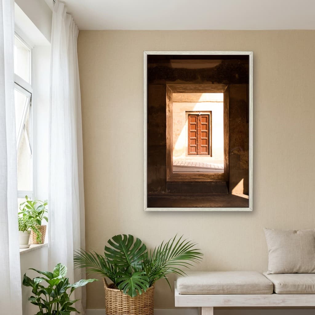 Quadro Decorativo Porta Marrom