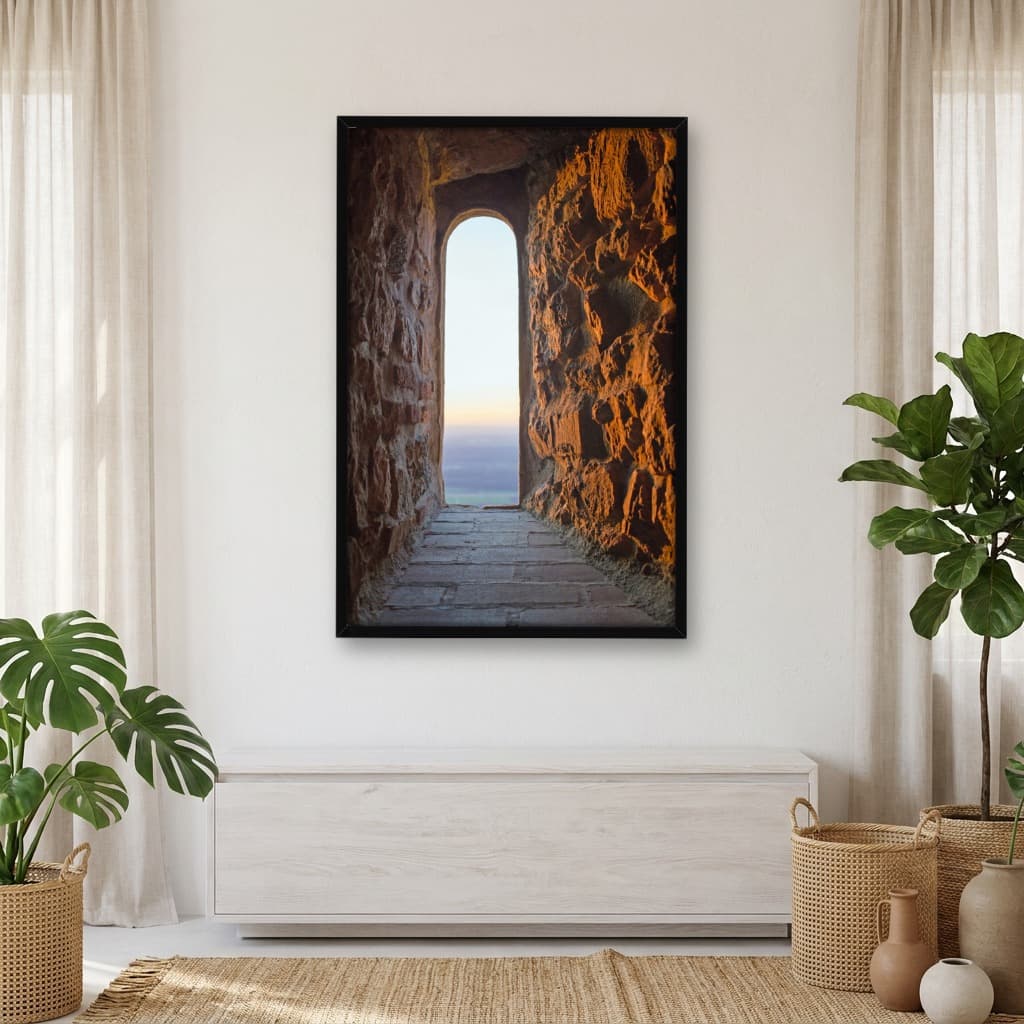 Quadro Decorativo Janela De Castelo