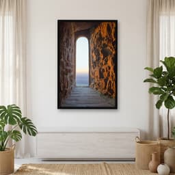 Quadro Decorativo Janela De Castelo