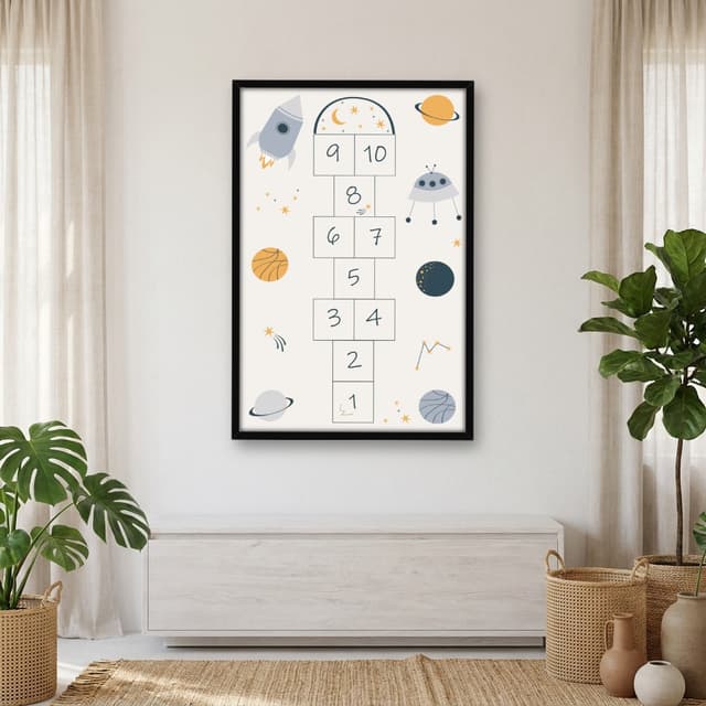 Quadro Decorativo Amarelinha