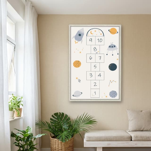 Quadro Decorativo Amarelinha