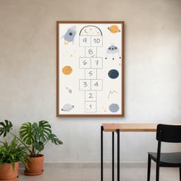 Quadro Decorativo Amarelinha