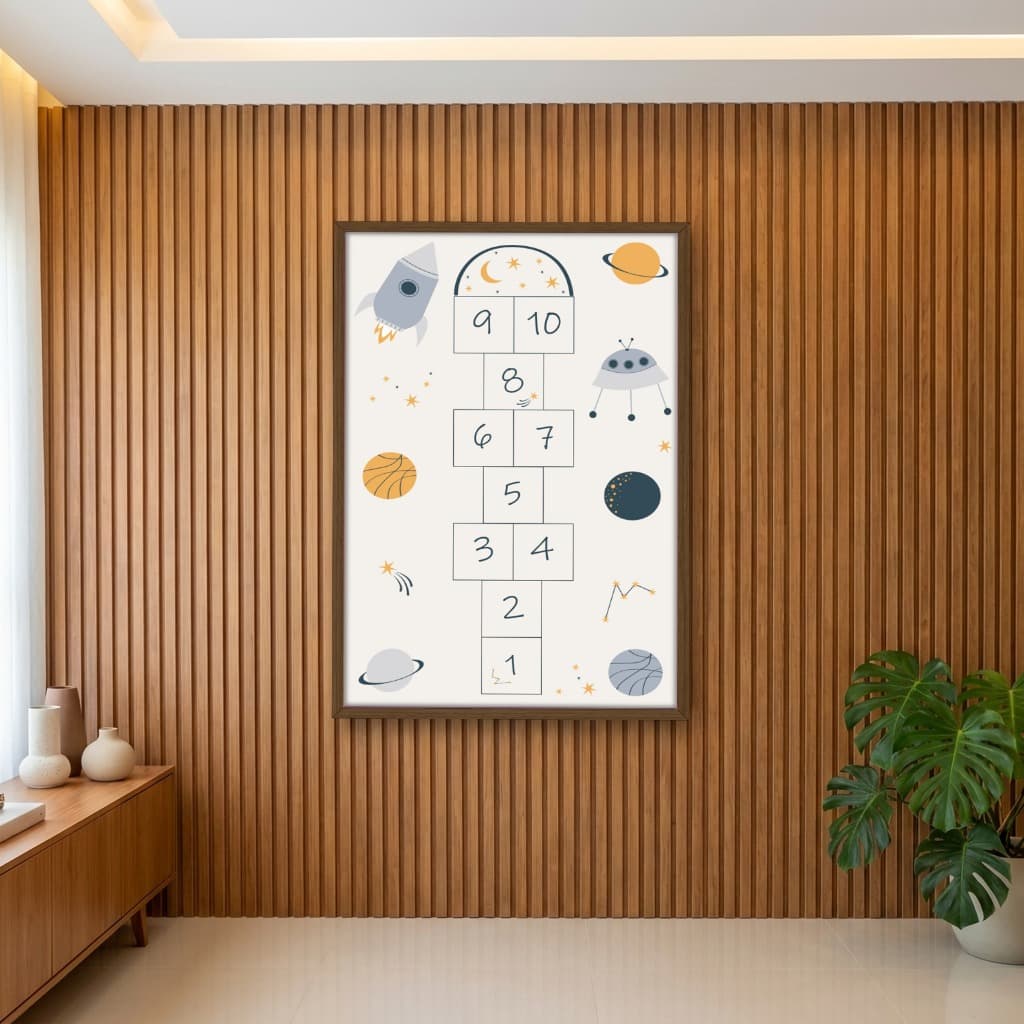 Quadro Decorativo Amarelinha