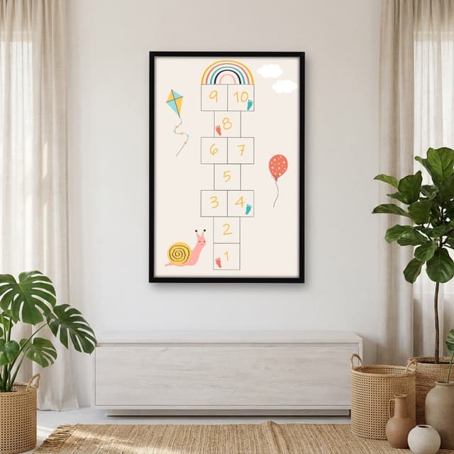 Quadro Decorativo Amarelinha