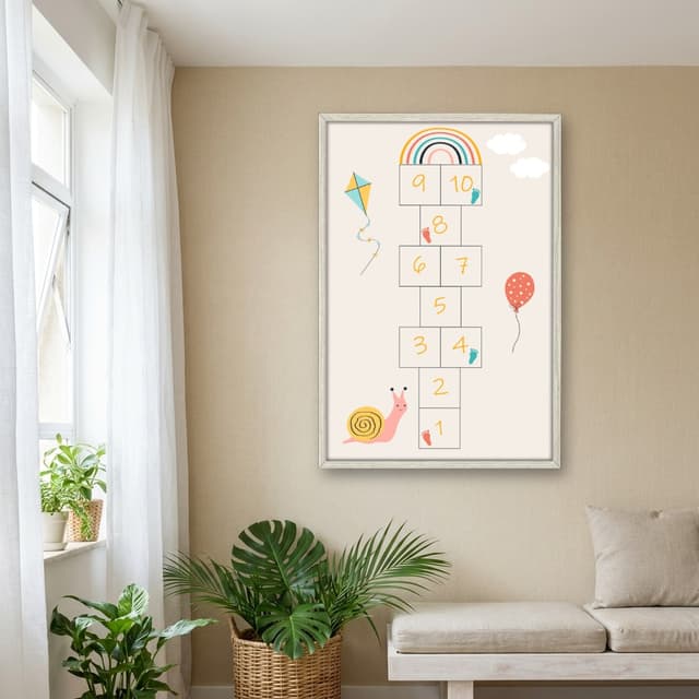 Quadro Decorativo Amarelinha