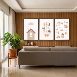 Kit Quadros Decorativos Casinha E Números