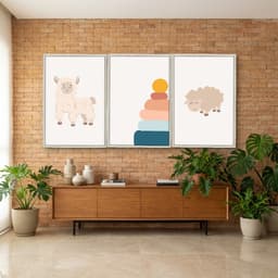 Kit Quadros Decorativos Ovelhas E Peças