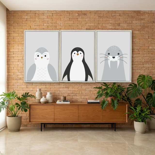 Kit Quadros Decorativos Safari