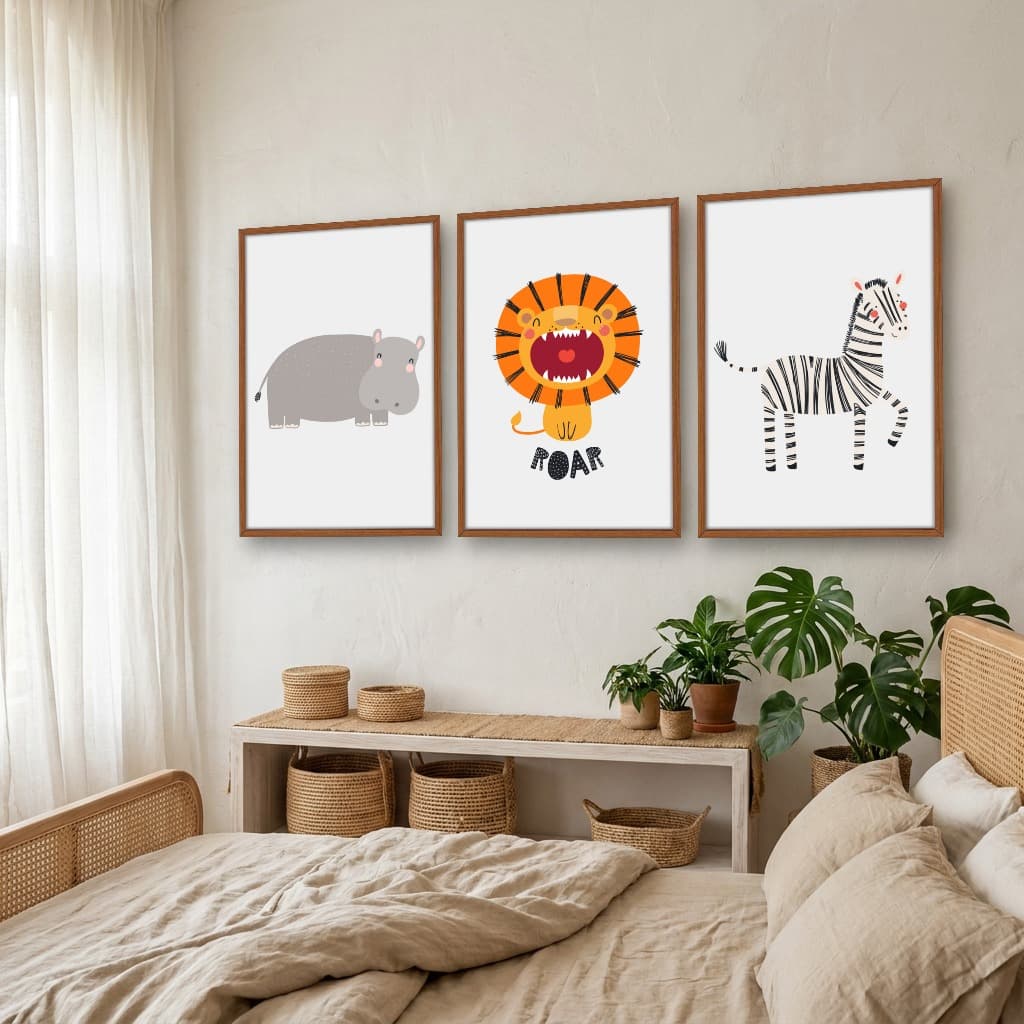 Kit Quadros Decorativos Safari