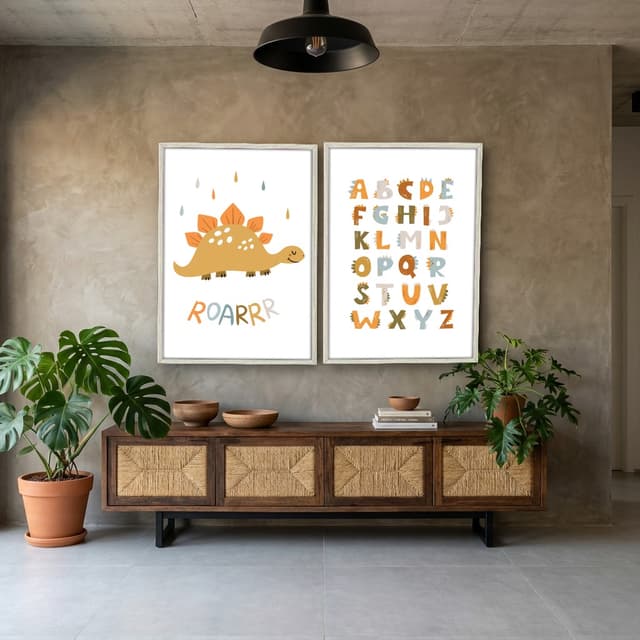Kit Quadros Decorativos Dinossauro