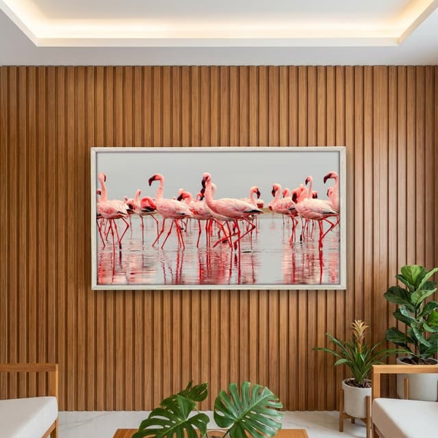 Quadro Decorativo Flamingos