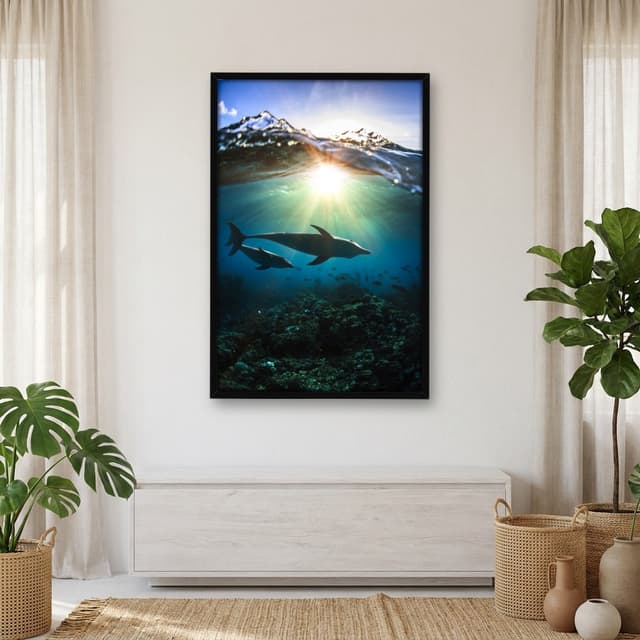 Quadro Decorativo Golfinhos