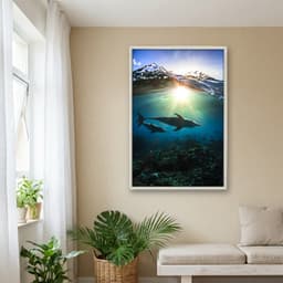 Quadro Decorativo Golfinhos
