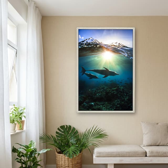 Quadro Decorativo Golfinhos