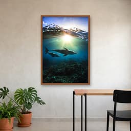 Quadro Decorativo Golfinhos