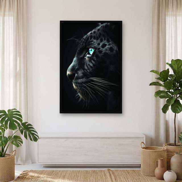 Quadro Decorativo Pantera Negra