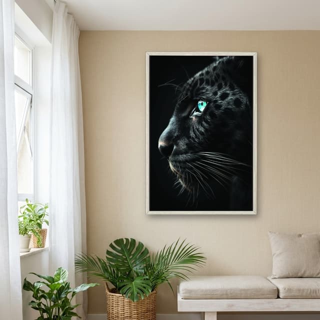 Quadro Decorativo Pantera Negra