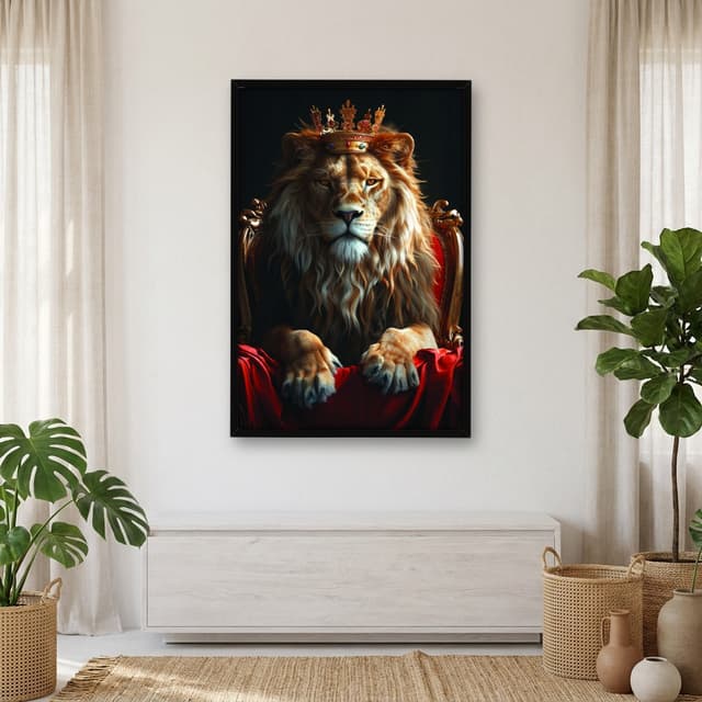 Quadro Decorativo Leão