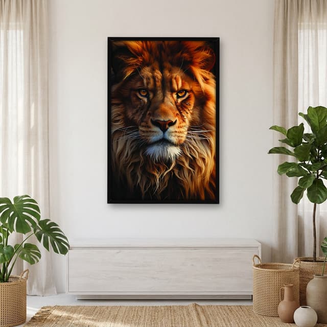 Quadro Decorativo Leão