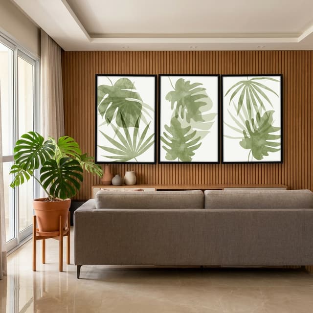 Kit Quadros Decorativos Costela De Adão
