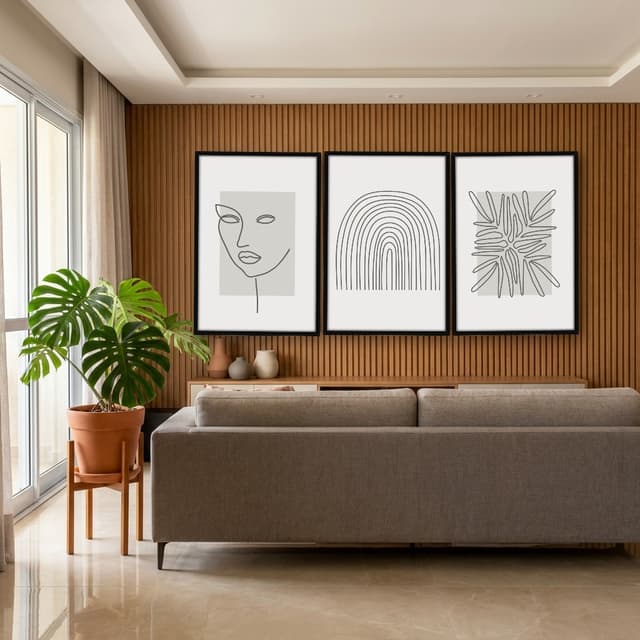 Kit Quadros Decorativos Minimalista