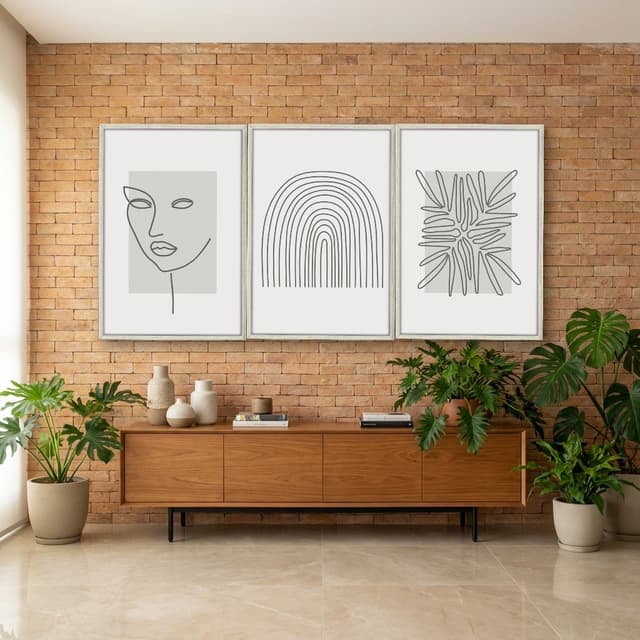 Kit Quadros Decorativos Minimalista