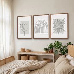 Kit Quadros Decorativos Minimalista