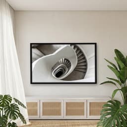 Quadro Decorativo Escultura Espiral Abstrata