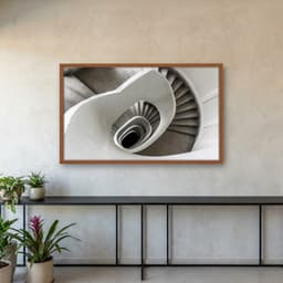 Quadro Decorativo Escultura Espiral Abstrata