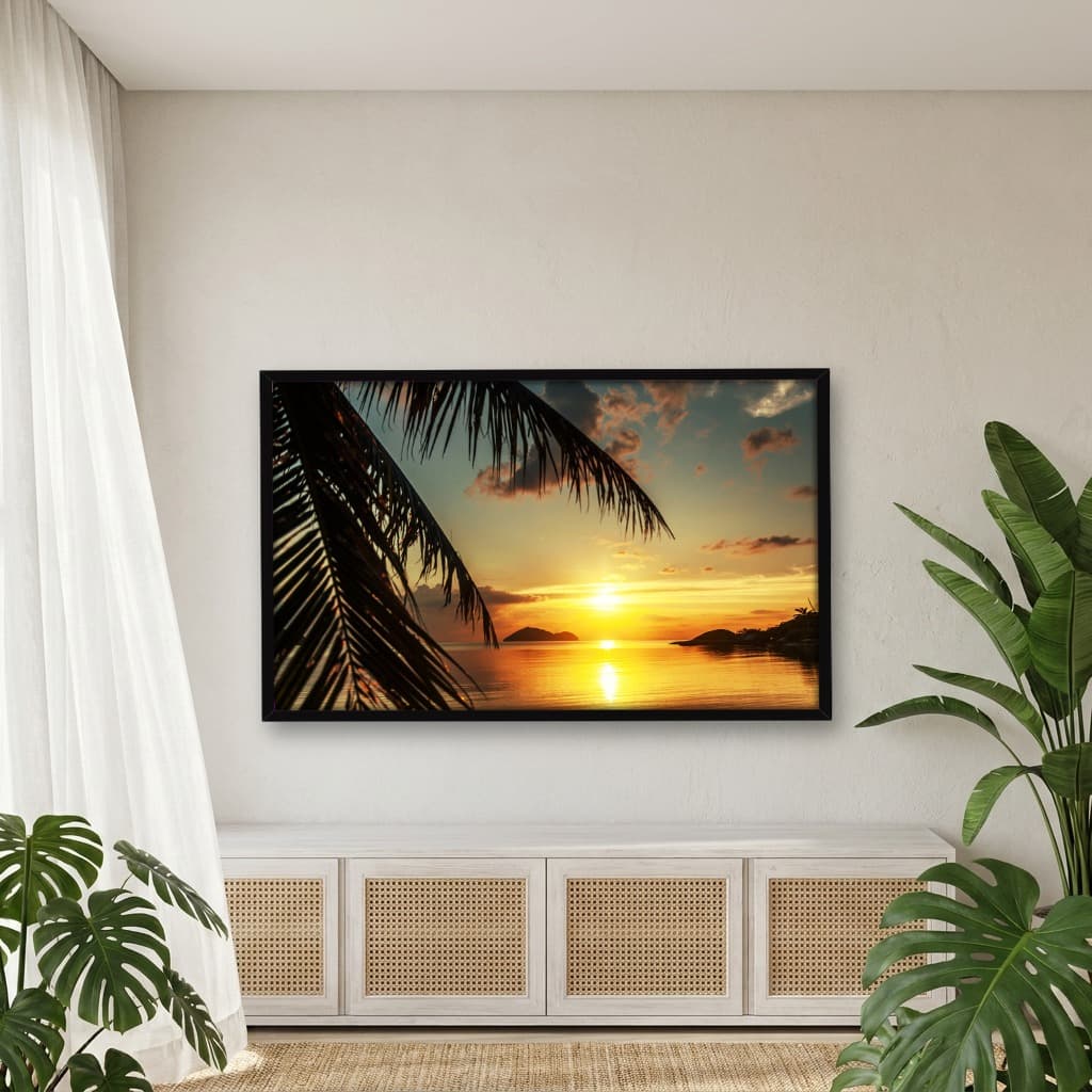 Quadro Decorativo Coqueiro Na Praia